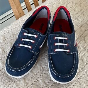 NWOT Ryka Chatham nubuck leather slip-on boat/deck shoes navy 8W